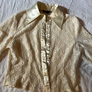Vintage 90s lace top